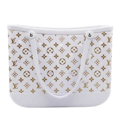 LuxeCarry Tragetasche im Bogg-Stil — Wasserfeste Monogramm-Edition