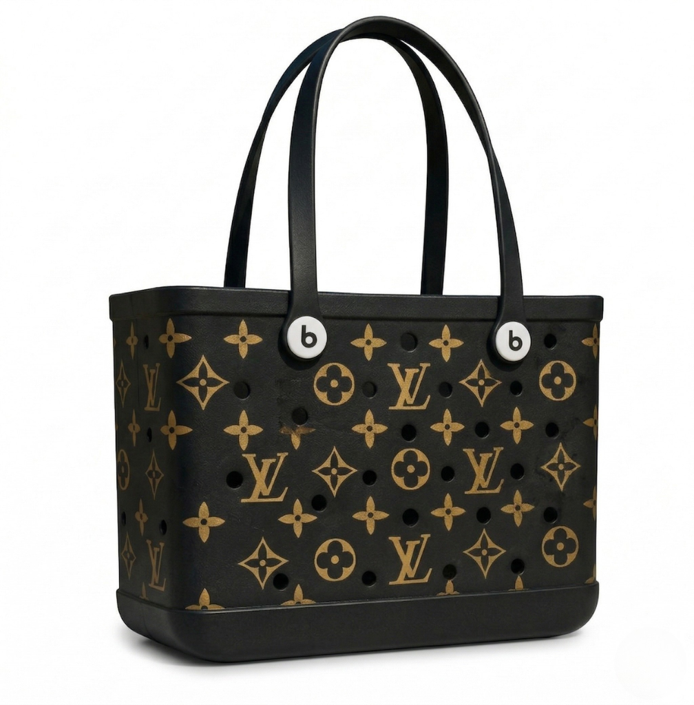 LuxeCarry Tragetasche im Bogg-Stil — Wasserfeste Monogramm-Edition