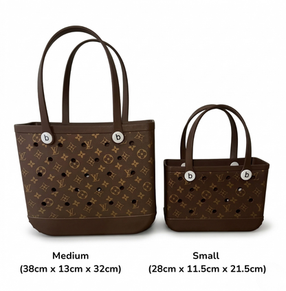 LuxeCarry Tragetasche im Bogg-Stil — Wasserfeste Monogramm-Edition