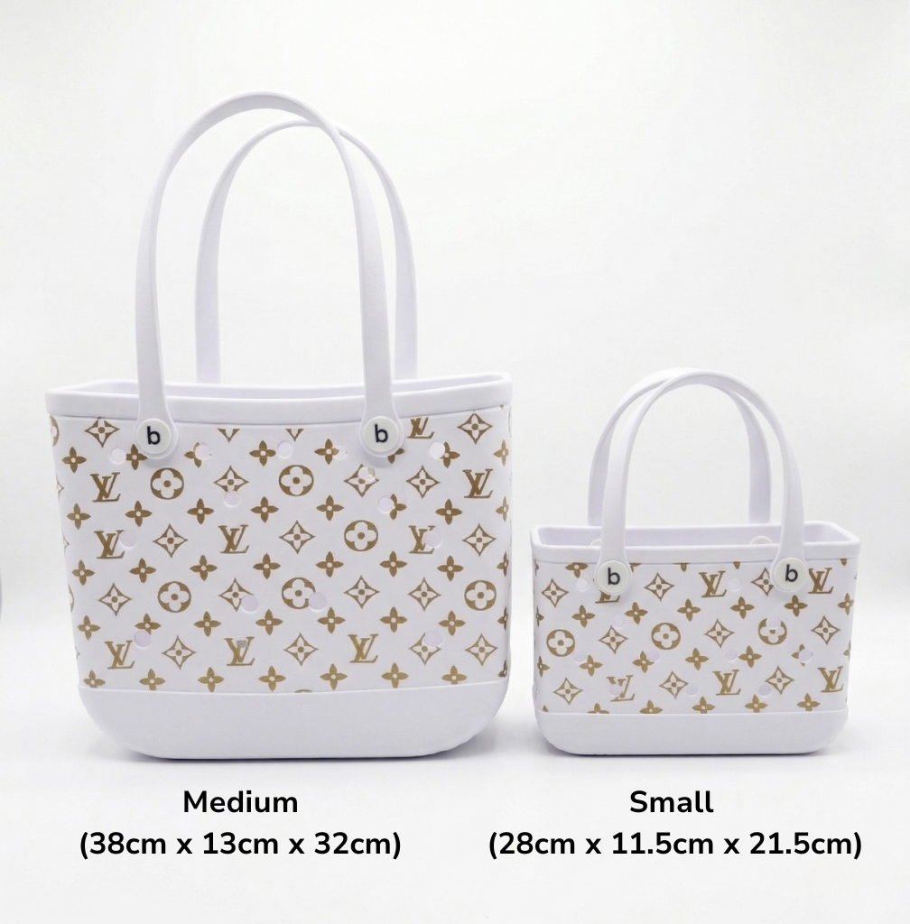LuxeCarry Tragetasche im Bogg-Stil — Wasserfeste Monogramm-Edition