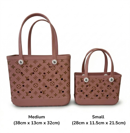 LuxeCarry Tragetasche im Bogg-Stil — Wasserfeste Monogramm-Edition