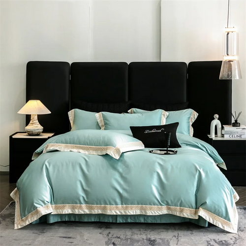 Edelmeer bed linen set made from Egyptian cotton, 600 thread count | Turquoise