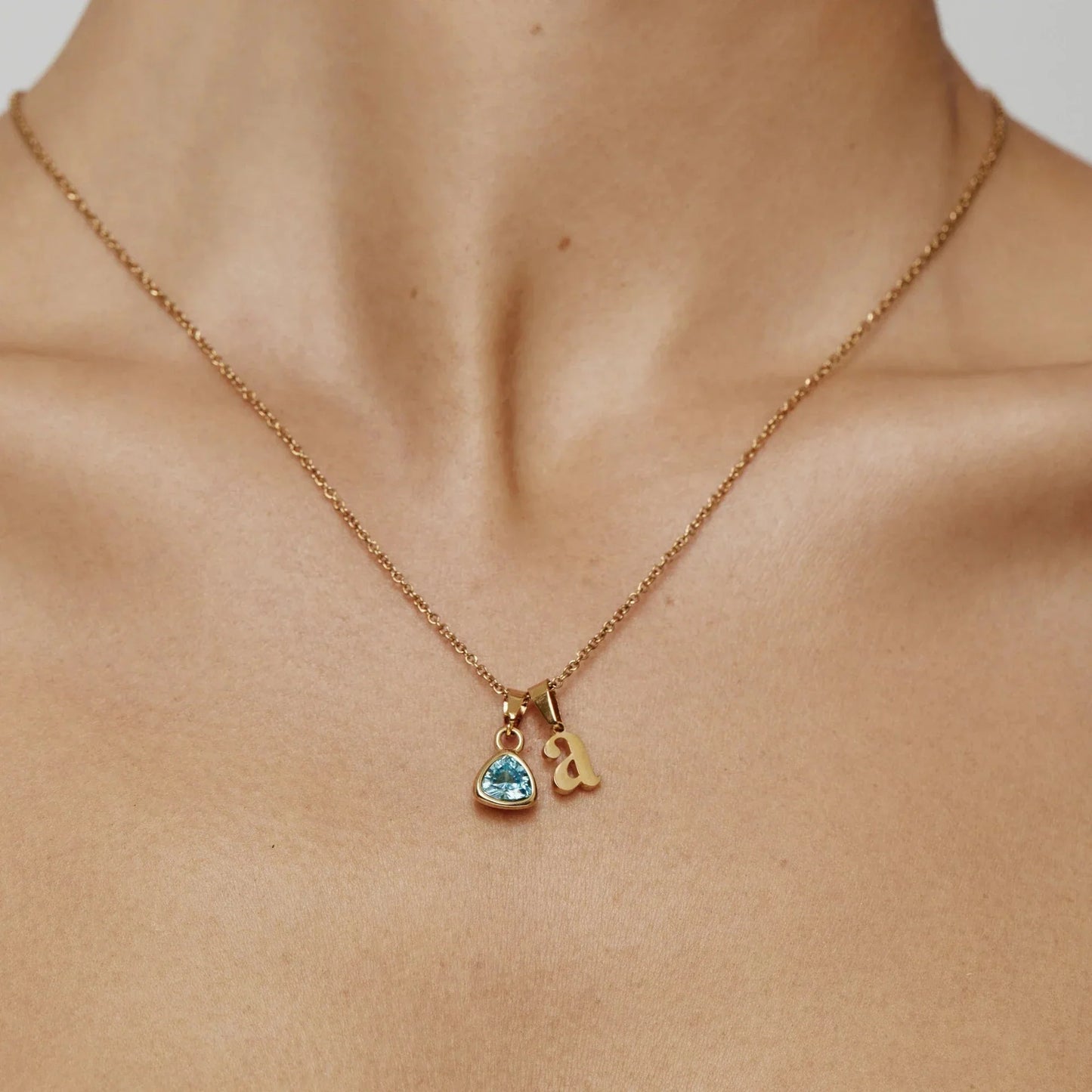 By Heart Kette mit Initiale & Geburtsstein