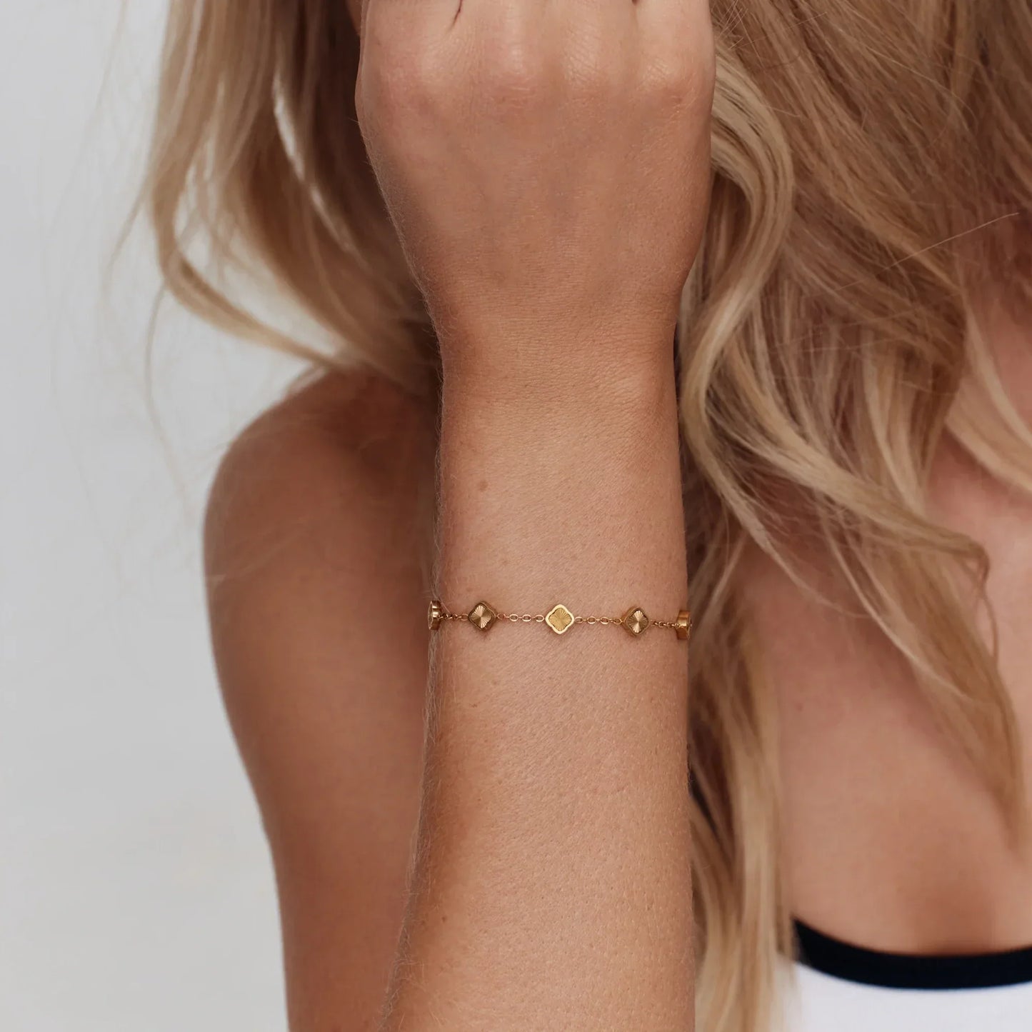Mini-Sunburst-Kleeblatt-Armband