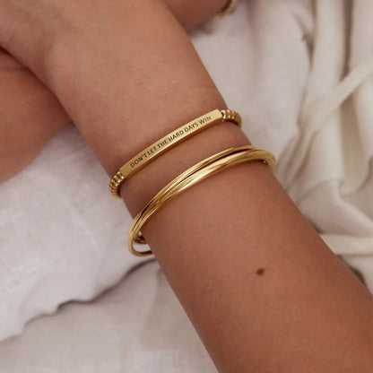 Perlenarmband "Don't Let The Hard Days Win"