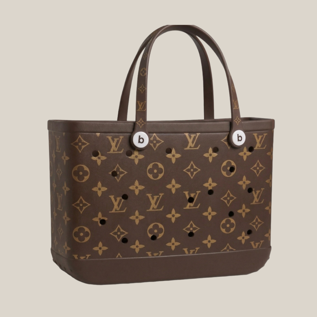LuxeCarry Tragetasche im Bogg-Stil — Wasserfeste Monogramm-Edition