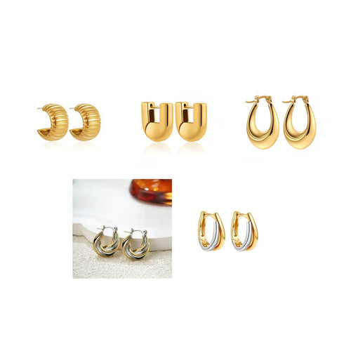 Hoop Edit — 5-teiliges Schmuckset