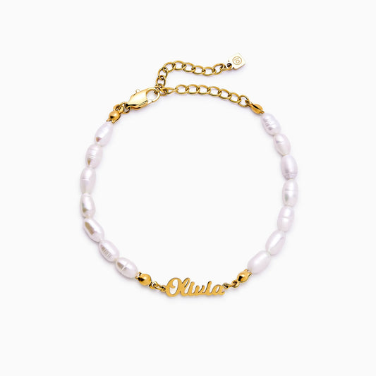 Süßwasserperlen-Armband mit Namen