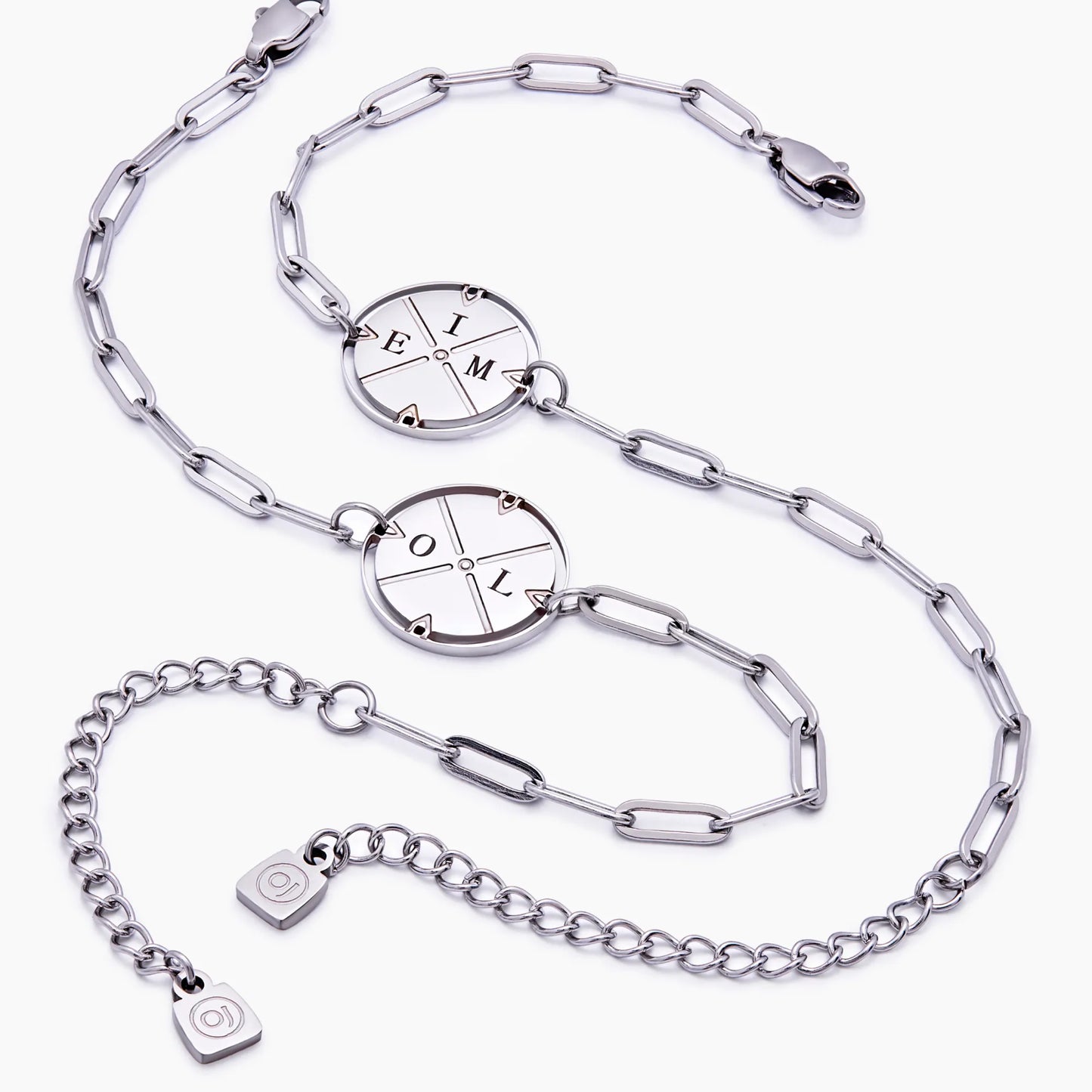 Graviertes Kompass-Armband