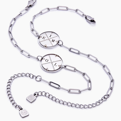 Graviertes Kompass-Armband