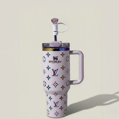 Luxus-Design Tumbler + Premium Schlüsselanhänger + Schmuck-Aufsatz – Flieder